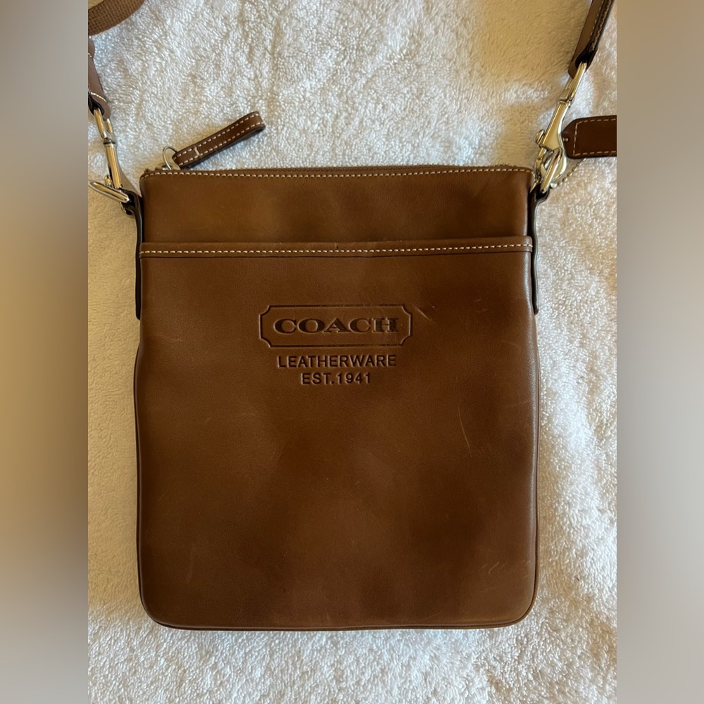 Coach Brown Crossbody Bag with Timeless Design